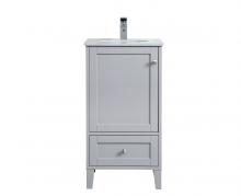 Elegant VF18018GR - 18 Inch Single Bathroom Vanity In Grey