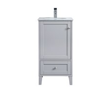 Elegant VF18018GR - 18 inch Single Bathroom Vanity in Grey