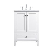Elegant VF18024WH - 24 inch Single Bathroom Vanity in White