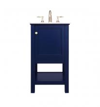 Elegant VF27019BL - 19 Inch Single Bathroom Vanity in Blue