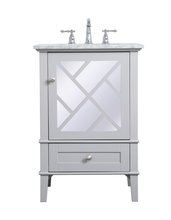 Elegant VF30224GR - 24 inch Single Bathroom Vanity Set In Grey