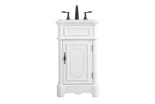 Elegant VF30419AW - 19 inch single bathroom vanity in Antique White