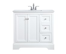 Elegant VF90336WH - 36 inch  Single Bathroom Vanity in White