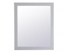 Elegant VM23036GR - Aqua Rectangle Vanity Mirror 30 inch in Grey