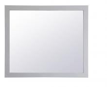 Elegant VM24236GR - Aqua Rectangle Vanity Mirror 42 inch in Grey