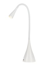 Elegant LEDDS011 - Illumen Collection 1-Light glossy frosted white Finish LED Desk Lamp