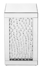 Elegant MF91016 - 12 inch Crystal End table in Clear Mirror Finish