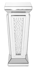 Elegant MF91021 - 15 inch Crystal End Table in Clear Mirror Finish