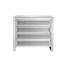 Elegant MF92013 - 39 inch Crystal Cabinet Silver Royal Cut Crystal