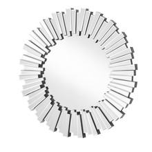 Elegant MR9139 - Sparkle 31.5 in. Contemporary Round Mirror in Clear