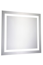 Elegant MRE-6010 - LED Hardwired Mirror Square W28 H28 Dimmable 5000K