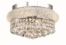 Elegant V1800F12C/RC - Primo 4 light Chrome Flush Mount Clear Royal Cut Crystal