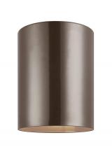 Visual Comfort & Co. Studio Collection 7813897S-10 - Outdoor Cylinders transitional 1-light integrated LED outdoor exterior small integrated LED ceiling