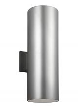 Visual Comfort & Co. Studio Collection 8413997S-753 - Outdoor Cylinders transitional 2-light integrated LED outdoor exterior large integrated LED wall lan