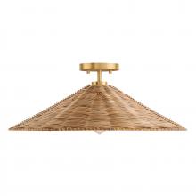 Savoy House Meridian M60074NB - 1-Light Ceiling Light in Natural Brass