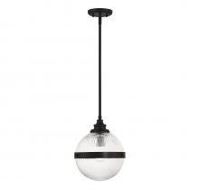 Savoy House Meridian M70100MBK - 1-light Mini Pendant In Matte Black