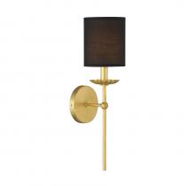 Savoy House Meridian M90079TG - 1-Light Wall Sconce in True Gold