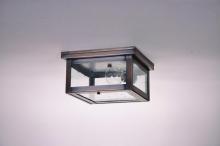 Northeast Lantern 4314-AB-MED-CLR - Flush Antique Brass Medium Base Socket Clear Glass