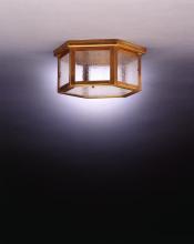 Northeast Lantern 4604-AB-MED2-CLR - Flush Antique Brass 2 Medium Base Sockets Clear Glass