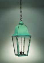 Northeast Lantern 6412-AC-LT2-CSG - Hanging Fixture  Antique Copper Finish  2 Candelabra Sockets  Clear Seedy Glass