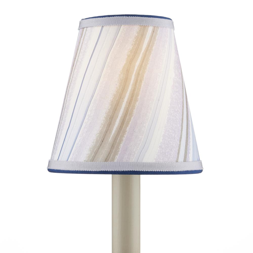 Marble Lavender Paper Tapered Chandelier Shade