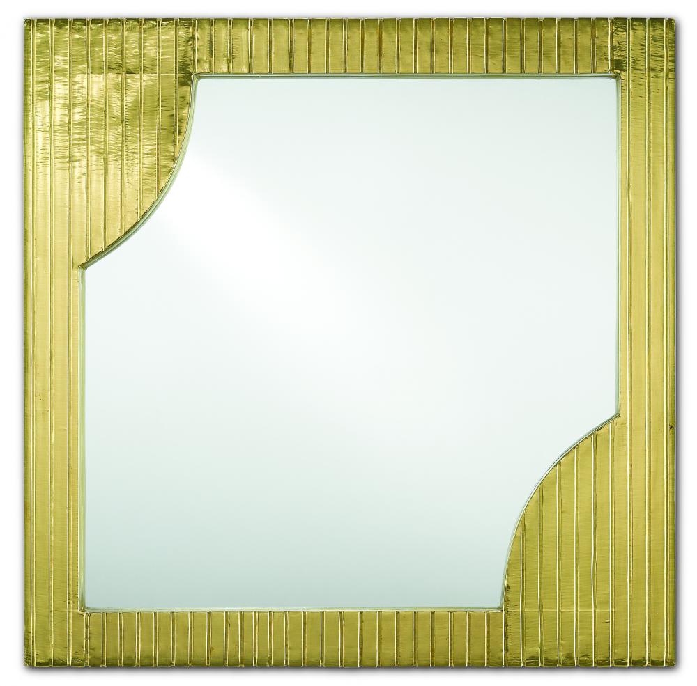 Morneau Brass Square Mirror