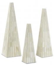Currey 1200-0198 - Ossian White Obelisk Set