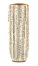 Currey 1200-0486 - Sunken Boat Moss White Tall Vase