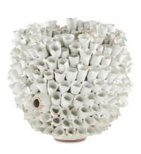 Currey 1200-0491 - Manitapi White Vase
