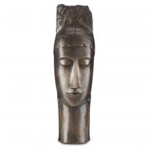 Currey 1200-0598 - Art Deco Head Bronze