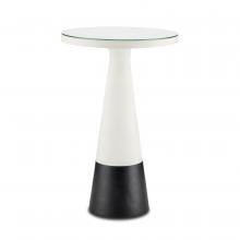 Currey 4000-0144 - Tondo White Accent Table