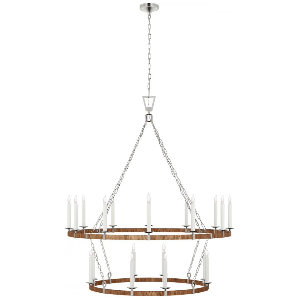 Darlana Extra Large Two Tier Chandelier : CHC 5882PN/NRT Darlana Extra Large Two Tier Chandelier : CHC 5882PN/NRT