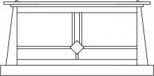 Arroyo Craftsman ABC-15AM-BZ - 15" Aberdeen column mount
