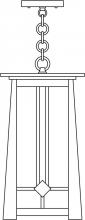 Arroyo Craftsman ABH-9OF-S - 9" Aberdeen pendant