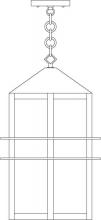 Arroyo Craftsman BEH-9GW-RC - 9" bexley pendant