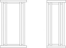 Arroyo Craftsman GLS-6OF-VP - 6" glencoe flush wall mount