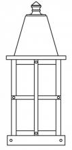 Arroyo Craftsman HC-6M-MB - 6" hartford column mount