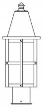 Arroyo Craftsman HP-6TN-VP - 6" hartford  post mount