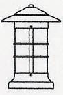 Arroyo Craftsman NC-9LCS-BK - 9" newport long body column mount