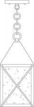 Arroyo Craftsman NOH-6CR-VP - 6" nottingham pendant