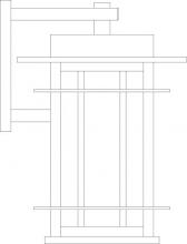 Arroyo Craftsman OPB-11F-VP - 11" oak park wall mount