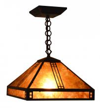 Arroyo Craftsman PH-12AM-RB - 12" prairie pendant