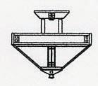 Arroyo Craftsman PIH-12AM-VP - 12" prairie inverted ceiling mount