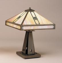 Arroyo Craftsman PTL-16OAM-BZ - 16" pasadena table lamp with oak tree filigree