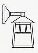 Arroyo Craftsman RB-8WTN-MB - 8" raymond wall mount-wet rated