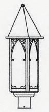 Arroyo Craftsman SGP-10M-BK - 10" saint george post mount