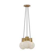Visual Comfort & Co. Modern Collection SLCH54222IHAB - Mina Alabaster 3-Light Small Chandelier