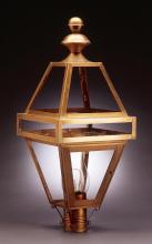 Northeast Lantern 1223-DAB-CIM-FST - Post Dark Antique Brass Medium Base Socket With Chimney Frosted Glass