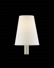 Currey 0900-0024 - Off White Fine Grasscloth Tapered Chandelier Shade